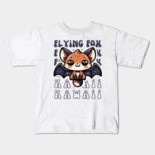 Kawaii Flying Fox Kids T-Shirt